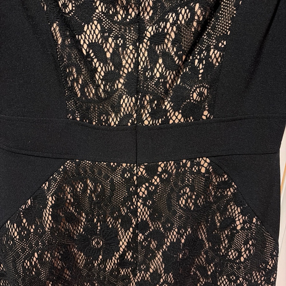 Adrianna Papell Black Lace Midi Dress - Picture 5 of 8